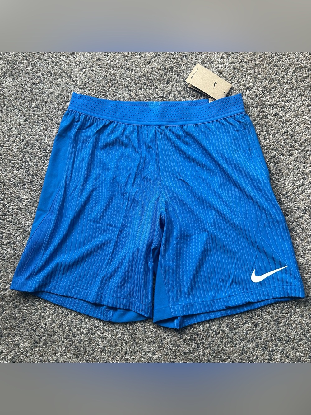 Nike Vaporknit Soccer Dri-Fit ADV Vapor Shorts Blue Mens Large Slim FZ9352-463